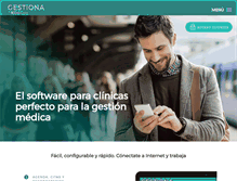 Tablet Screenshot of gestorclinica.com